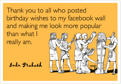 Funny Birthdaycards on Thank You For The Birthday Wishes     Being Me